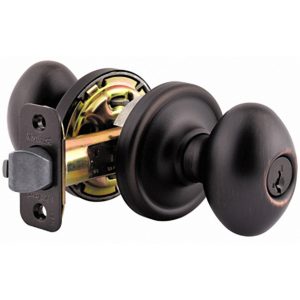 ZC/CERRADURA KWIKSET LAUREL C/LLAVE VENETIAN BRONZ