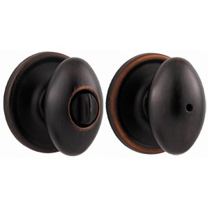 ZC/CERRADURA KWIKSET LAUREL S/LLAVE VENETIAN BRONZ