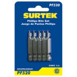 ZC/JUEGO PUNTAS SURTEK PHILLIPS 2" #0 5PZAS