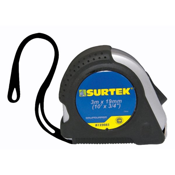 CINTA METRICA SURTEK CONTRA GOLPES SILVER 8MTS
