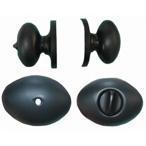 ZC/CERRADURA KWIKSET LAUREL S/LLAVE NEGRA***