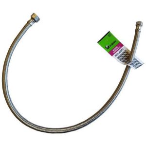 TUBO ABASTO ACERO INOX MIBER 3/8X1/2X80