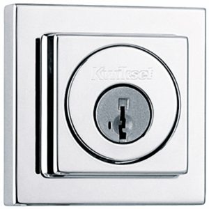 ZC/CERROJO KWIKSET SENCILLO CUADRADO CROMO