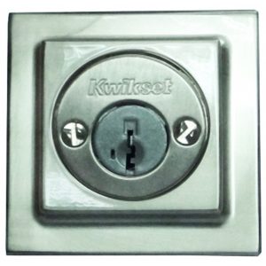 ZC/CERROJO KWIKSET CUADRADO DOBLE NS C/MANIJA INT.