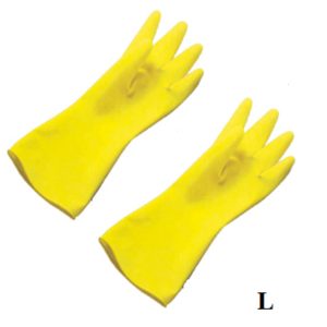 GUANTE HULE DOMESTICO AMARILLO  "L"
