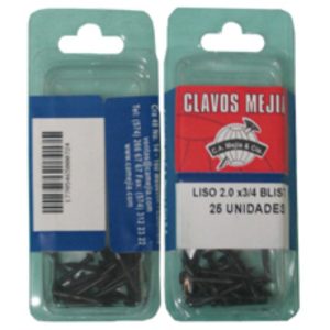 ZC/CLAVO ACERO MEJIA NEGRO BLISTER