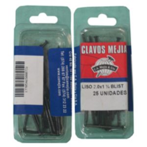 ZC/CLAVO ACERO MEJIA NEGRO BLISTER