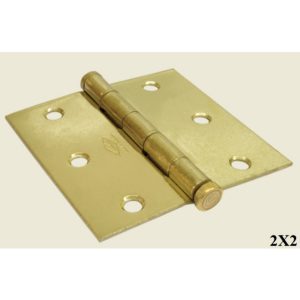 BISAGRA INDUMA DORADA C/TORNILLO 2X2