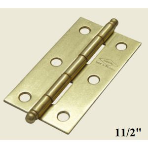 BISAGRA INDUMA DORADA P/MUEBLE C/TORNILLO 1-1/2"