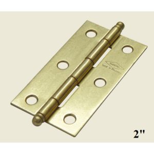 BISAGRA INDUMA DORADA P/MUEBLE C/TORNILLO 2"