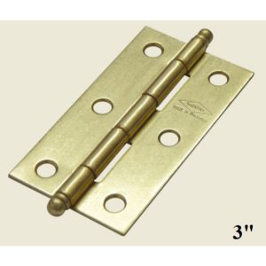 BISAGRA INDUMA DORADA P/MUEBLE C/TORNILLO 3"