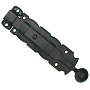PICAPORTE AMIG RUSTICO NEGRO 6"