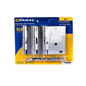 ZC/BISAGRA FANAL CROMO SATIN 4X4 BLISTER 3