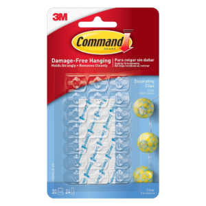 3M GANCHO TRANSP P/LUCES NAVIDAD