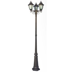 POSTE 3 LUMINARIAS 95"ALTOX26"ANCHO