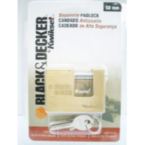 CANDADO B&D STANLEY BRONCE SEGURIDAD 50MM 90250-00