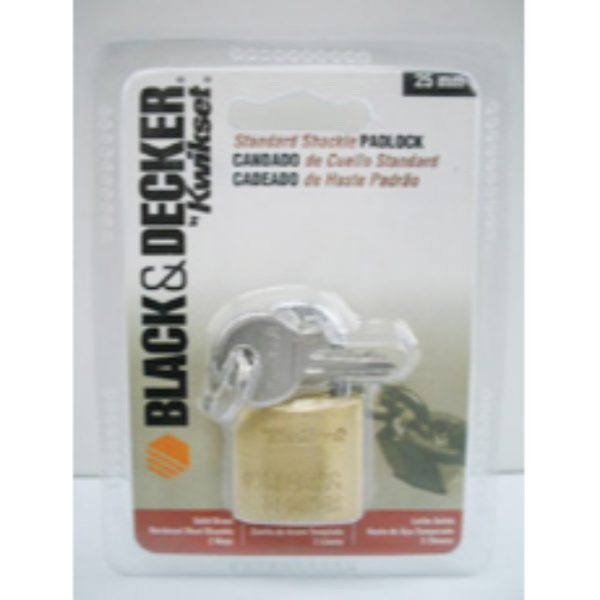 CANDADO B&D STANLEY BRONCE BLISTER 25MM 90250-019