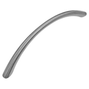 AGARRADERA TW SATINADA 160MM BRN CURVA SOLIDA