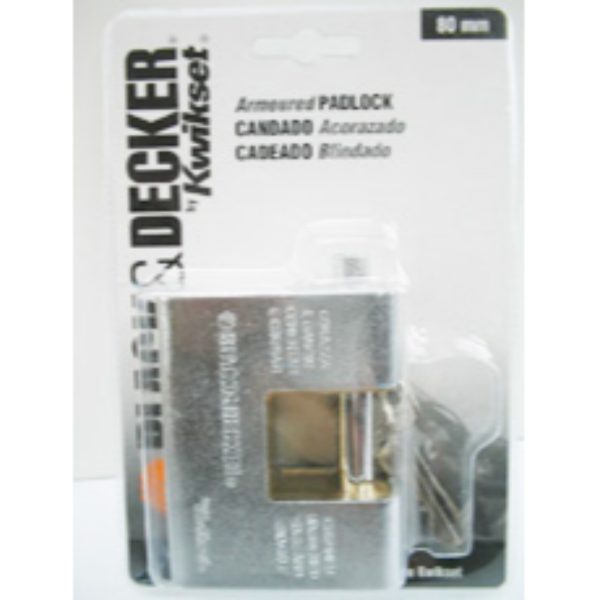 CANDADO B&D SEGURIDAD ACORAZADO 80MM 90250-033