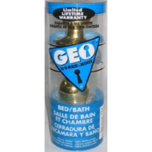 CERRADURA GEO C/SEGURO DORADA 115BK3