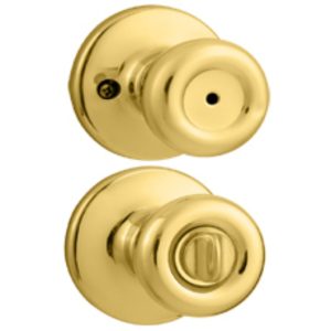 ZC/CERRADURA KWIKSET TYLO C/SEGURO DORADA L147524