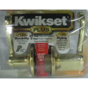ZC/CERRADURA KWIKSET LIDO C/LLAVE DORADA MANIJA L4