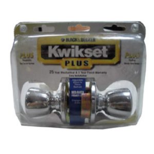 ZC/CERRADURA KWIKSET BELARI C/SEGURO CROMADA L4709
