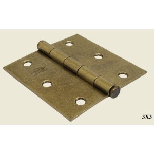 BISAGRA INDUMA LATON VIEJO C/TORN.C.16 3" X 3"