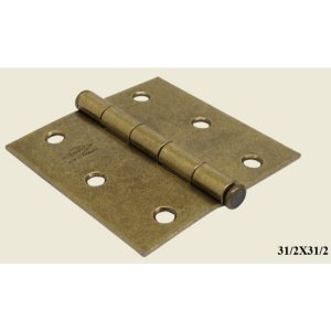 BISAGRA INDUMA LATON VIEJO C/TORN.C.14 3-1/2"X 3-1/2"