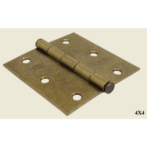 BISAGRA INDUMA LATON VIEJO C/TORN.C.14 4" X 4"