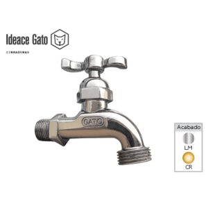 LLAVE CHORRO GATO C/ROSCA CROMO 305GR