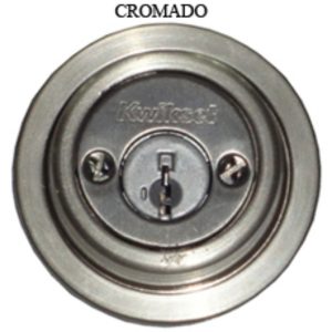 ZC/CERROJO KWIKSET DOBLE CROMO REDONDO