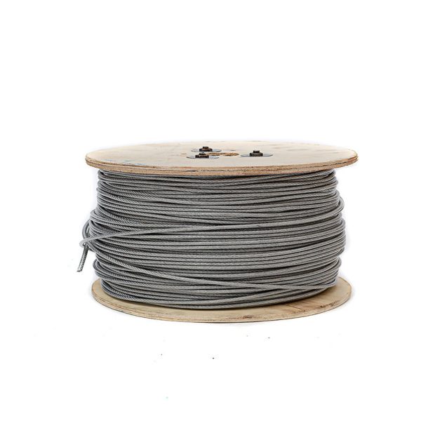 CABLE ACERO GALVANIZADO S/FORRO 6X19+FC 1000PIES