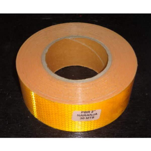 CINTA REFLECTIVA NARANJA 2X30MTS