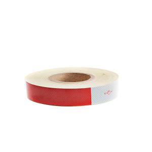 CINTA REFLECTIVA BICOLOR ROJO/BLANCO 2X50 MTS