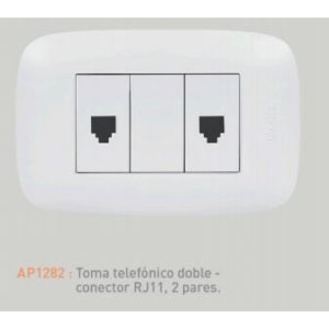 T/TOMA DOMINO SENCIA DOBLE RJ11