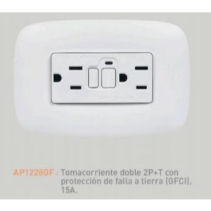 T/TOMA DOMINO SENCIA DOBLE GFCI