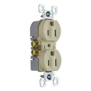 T/TOMA DOBLE MARFIL TAMPER RESIST 15A/125V P&S
