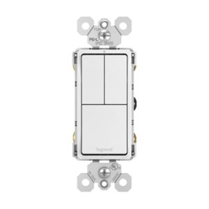 T/TOMA TRIPLE SINGLE POLE/3WAY 15A 120V BLANC