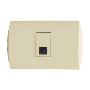 T/TOMA DATOS RJ45 CAT 6 MARFIL