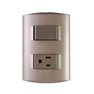 T/APAGADOR SENC +TOMA AMER 2P MOD STYL TERRA MINK