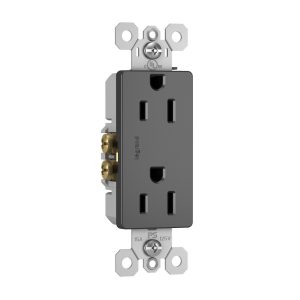 T/TOMA DOBLE P&S 15AMP NEGRO