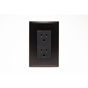 T/TOMA NOBILE NEGRO DUPLEX 2P+T 16A