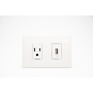 T/TOMA SENCILLO TR NOBILE 2P+T + USB BLANCO