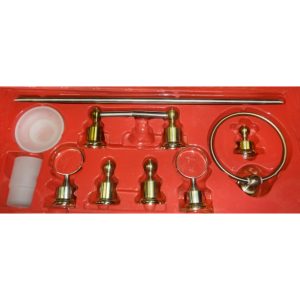 ZC/JUEGO ACCESORIOS BAÃ‘O PP CLASSIC ORO SATIN