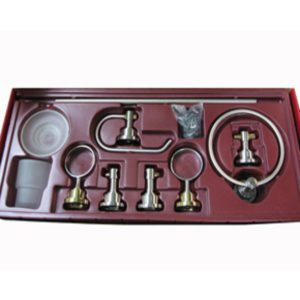 ZC/JUEGO ACCESORIOS BAÃ‘O PP CLASSIC CROMO  ORO SAT