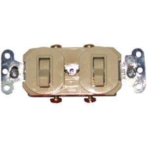 TLG/APAGADOR DOBLE 15A 125V MARFIL