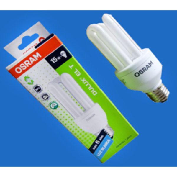 BOMBILLO FLUORESCENTE OSRAM COMPACTO TRIPLE 15W