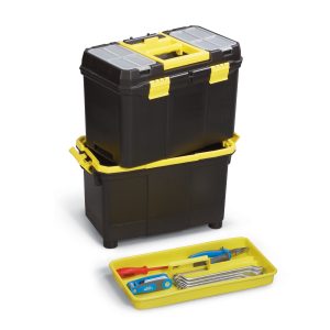 CAJA HERRAMIENTA PLASTICA DOBLE C/RODIN PORT-BAG