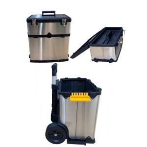 CAJA HERRAMIENTA METAL DOBLE C/RUEDAS 23"